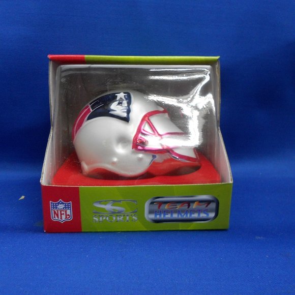3 New England Patriots Glass Team Helmet Ornament - Picture 1 of 7